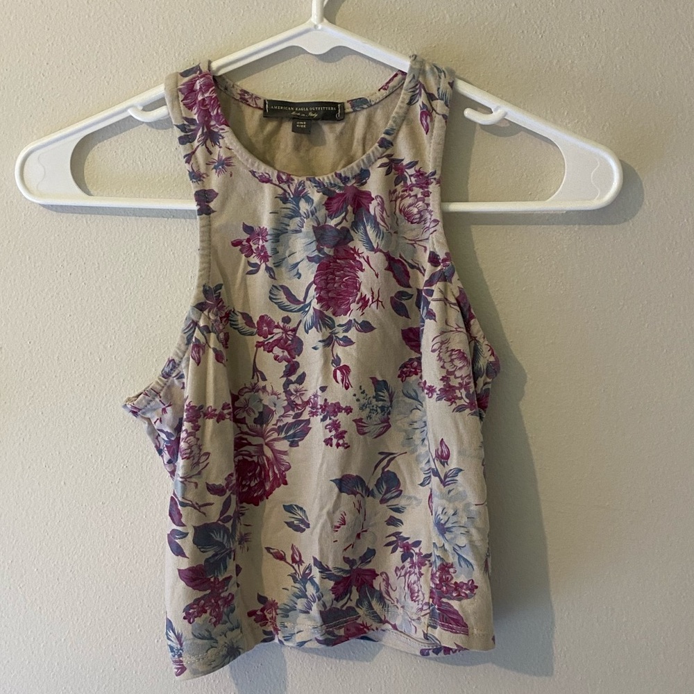 American eagle floral tank